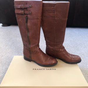 Franco Sarto Genuine Leather Riding Boots